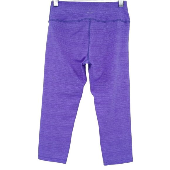 Beyond Yoga Stripe Capri Legging In Vivid Violet Women's S Activewear Athleisure - Picture 2 of 8